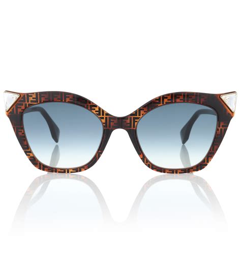 fendi logo cat eye sunglasses|fendi sunglasses frames cat eye.